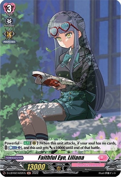 Faithful Eye Liliana (Holo) (222) [D-LBT02] - Cardfight Vanguard Single