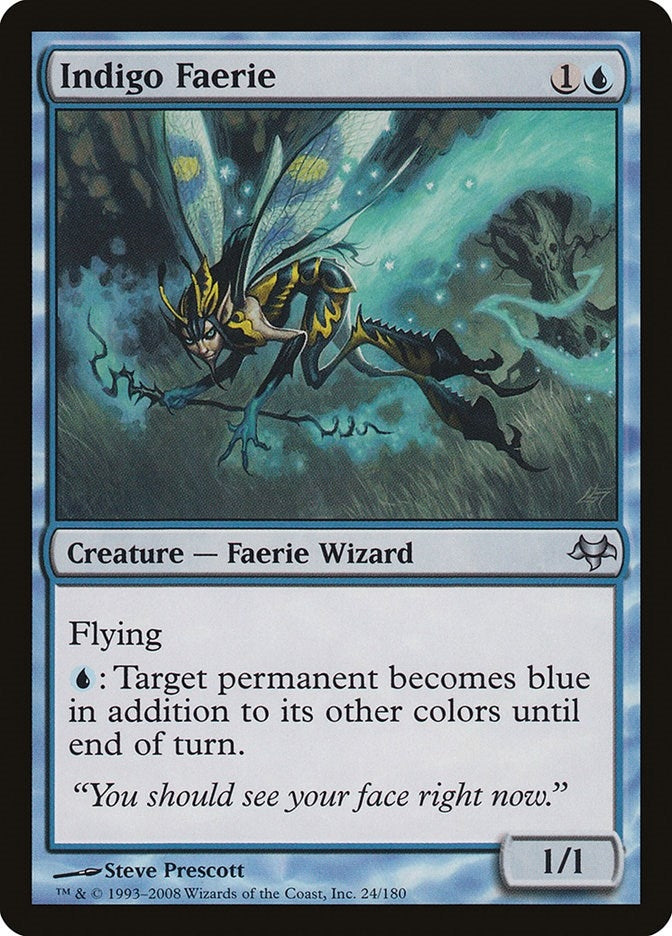 Indigo Faerie (24) [EVE] - MTG Single