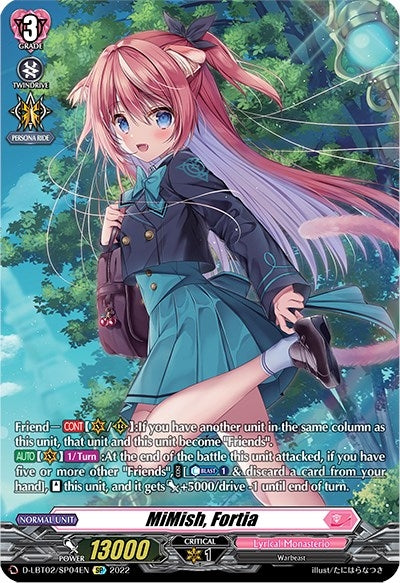MiMish Fortia (SP) (204) [D-LBT02] - Cardfight Vanguard Single