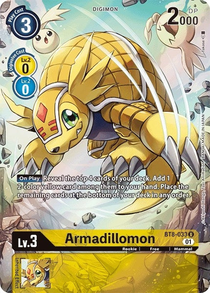 Armadillomon (Alternate Art) (8033) [BT08] - Digimon Card Game Single