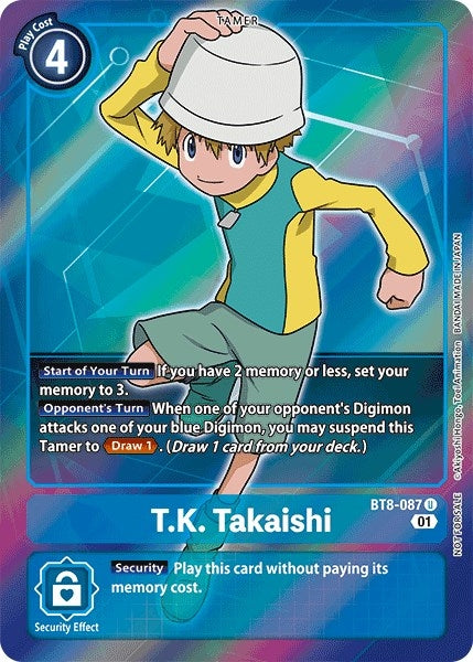 T.K. Takaishi (Box Topper) (8087) [BT08] - Digimon Card Game Single