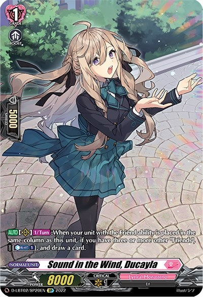 Sound in the Wind Ducayla (SP) (220) [D-LBT02] - Cardfight Vanguard Single