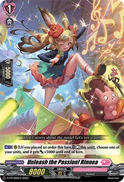 Unleash the Passion! Rinnea (66) [D-PR] - Cardfight Vanguard Single