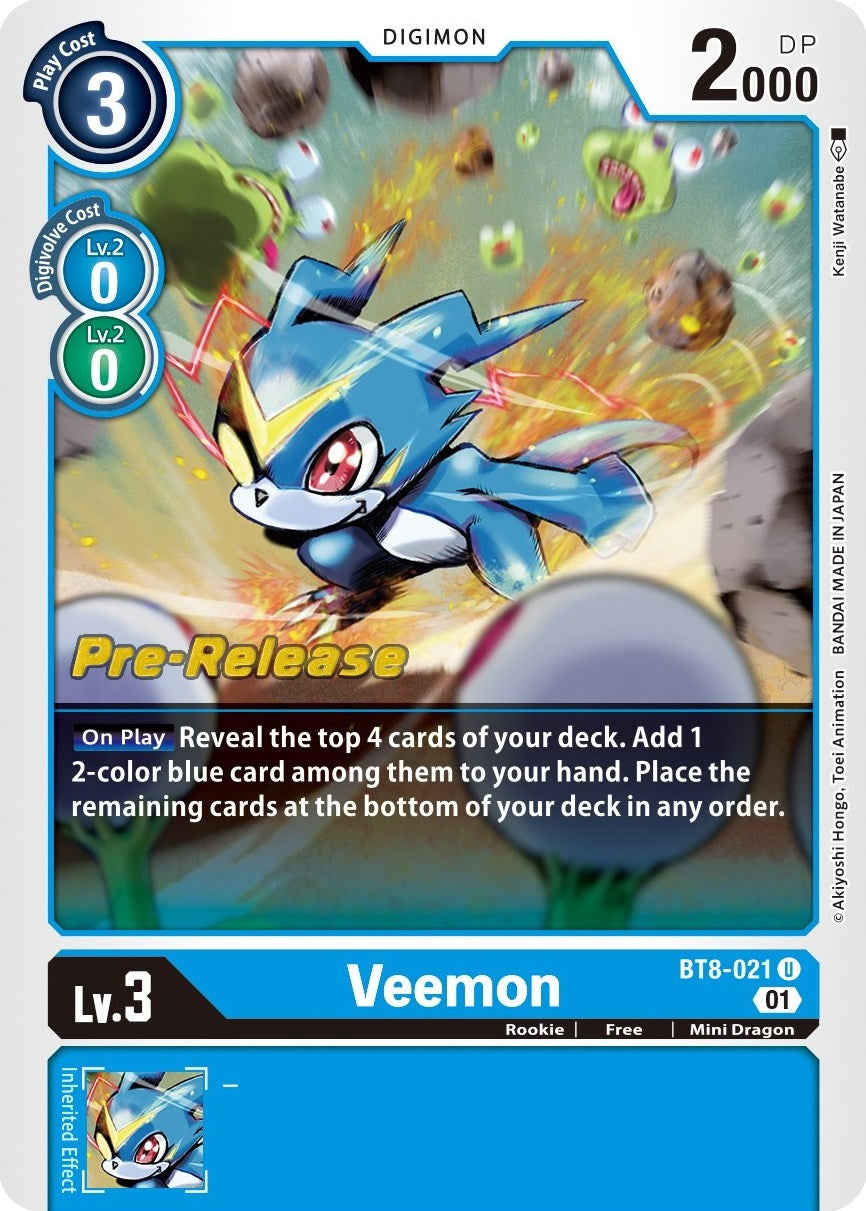 Veemon (8021) [BT08_PR] - Digimon Card Game Single