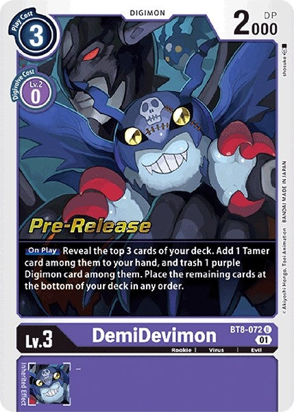 DemiDevimon (8072) [BT08_PR] - Digimon Card Game Single