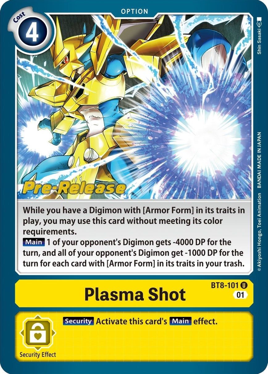 Plasma Shot (8101) [BT08_PR] - Digimon Card Game Single