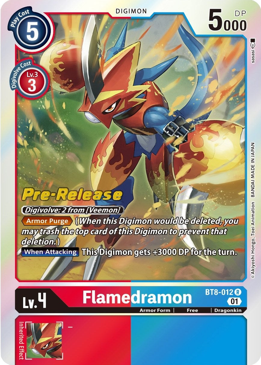 Flamedramon (8012) [BT08_PR] - Digimon Card Game Single