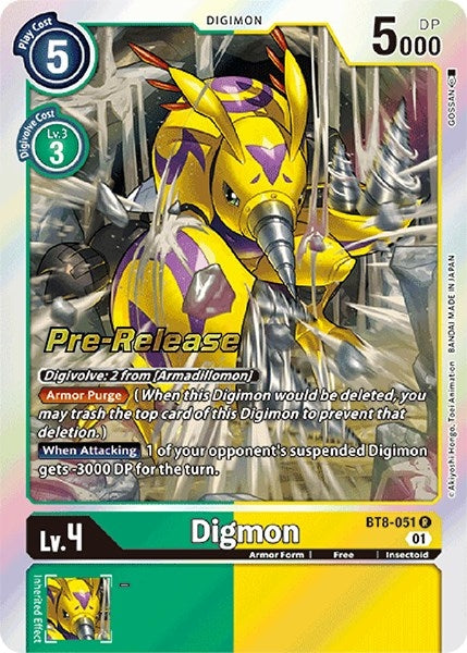 Digmon (8051) [BT08_PR] - Digimon Card Game Single