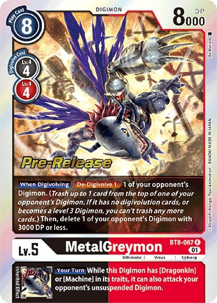 MetalGreymon (8067) [BT08_PR] - Digimon Card Game Single