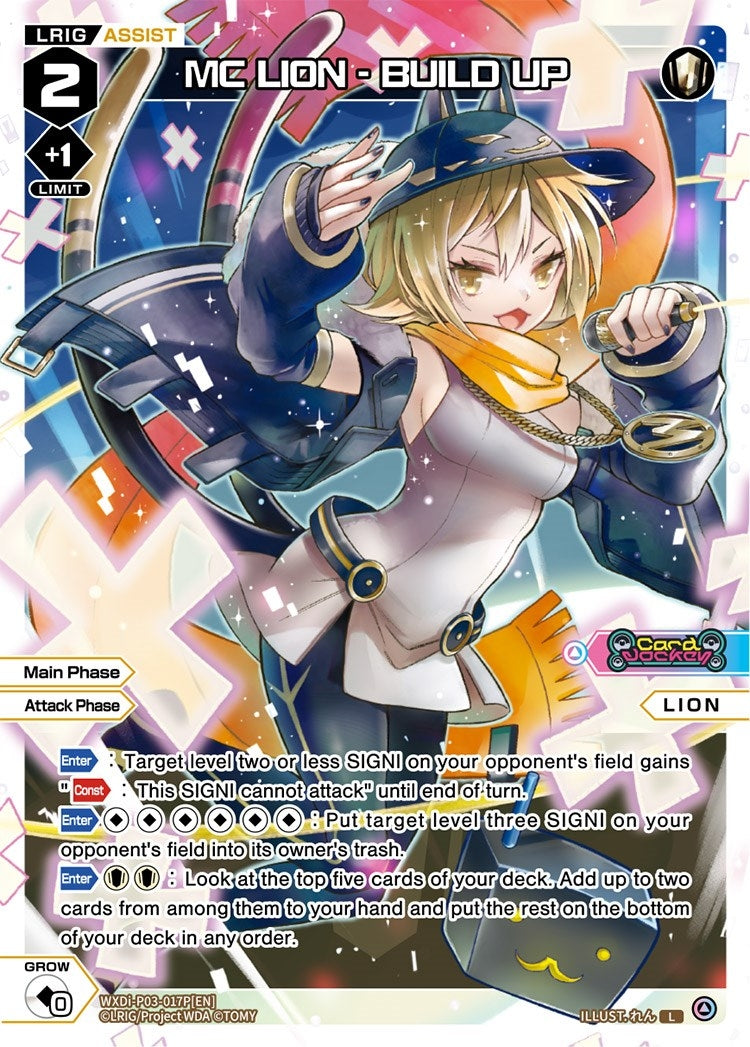 MC LION - BUILD UP (Parallel Foil) (3017) [WXDi-P03] - WIXOSS Single