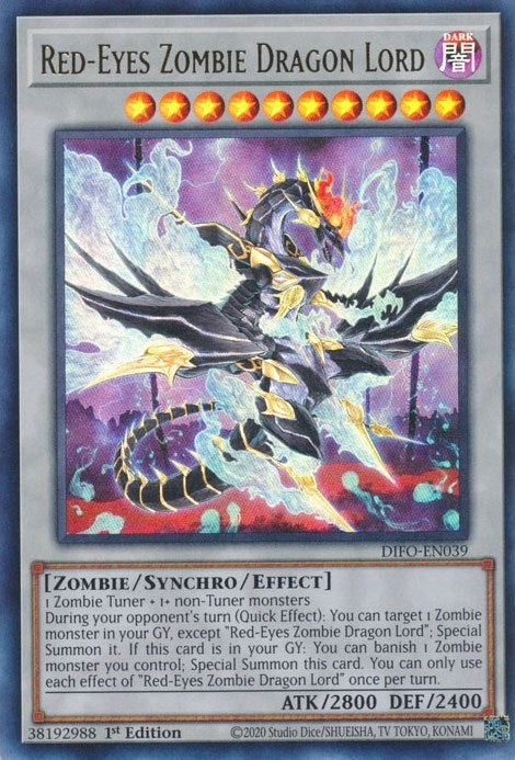 Red-Eyes Zombie Dragon Lord (39) (DIFO) - YuGiOh Single
