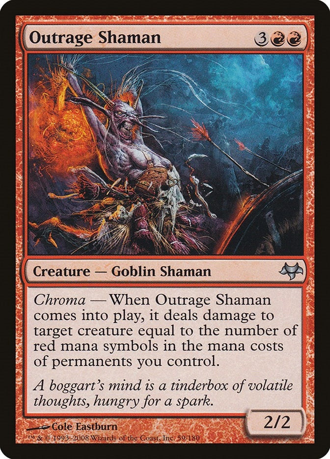 Outrage Shaman (59) [EVE] - MTG Single