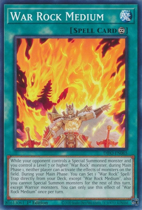 War Rock Medium (65) (DIFO) - YuGiOh Single