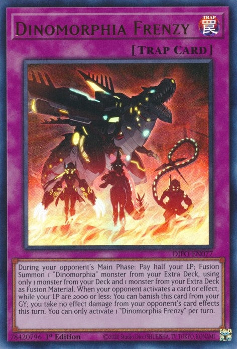 Dinomorphia Frenzy (77) (DIFO) - YuGiOh Single