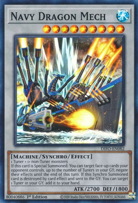 Navy Dragon Mech (82) (DIFO) - YuGiOh Single