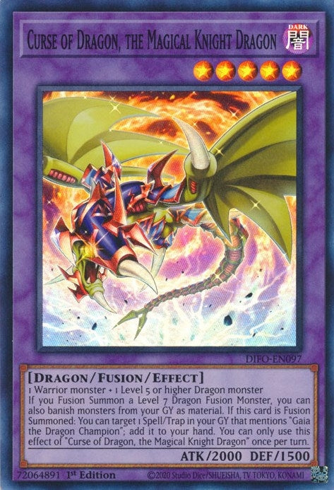 Curse of Dragon the Magical Knight Dragon (97) (DIFO) - YuGiOh Single