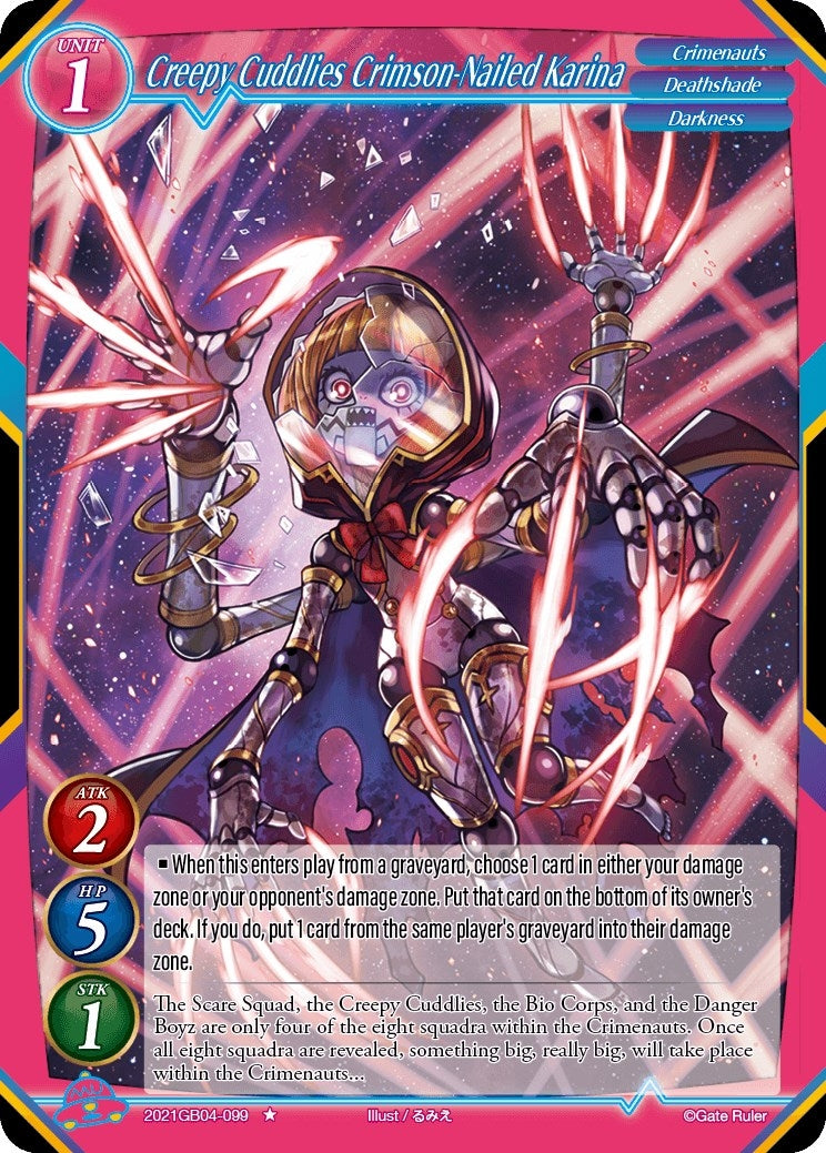 Creepy Cuddlies Crimson-Nailed Karina (2021) - Gate Ruler Single