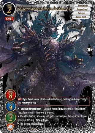 Fell Dragon Quadrarch Zakator Deathshade King (Uber Rare) (2021) - Gate Ruler Single