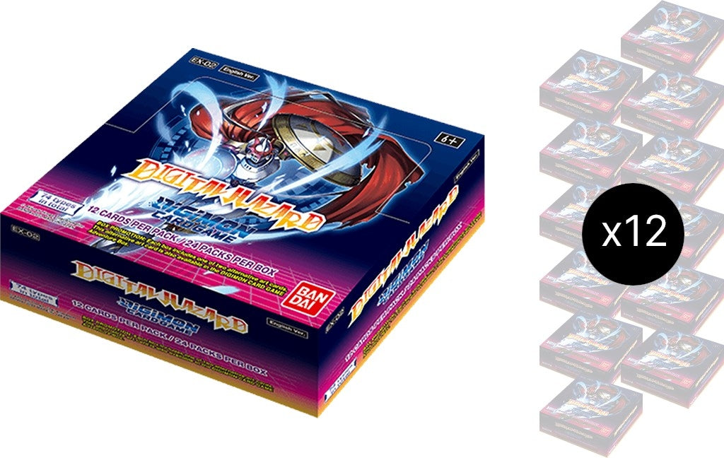 Digital Hazard Booster Box Case [EX02] - Digimon Card Game Sealed