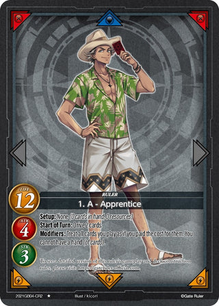 1. A - Apprentice (CR2) (2021) - Gate Ruler Single