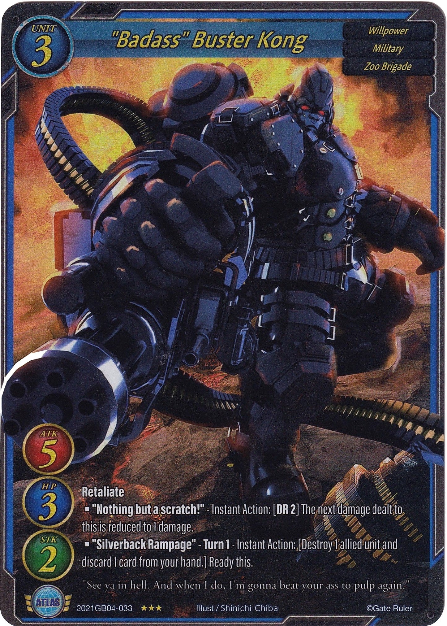 ’Badass’ Buster Kong (Full Art) (2021) - Gate Ruler Single