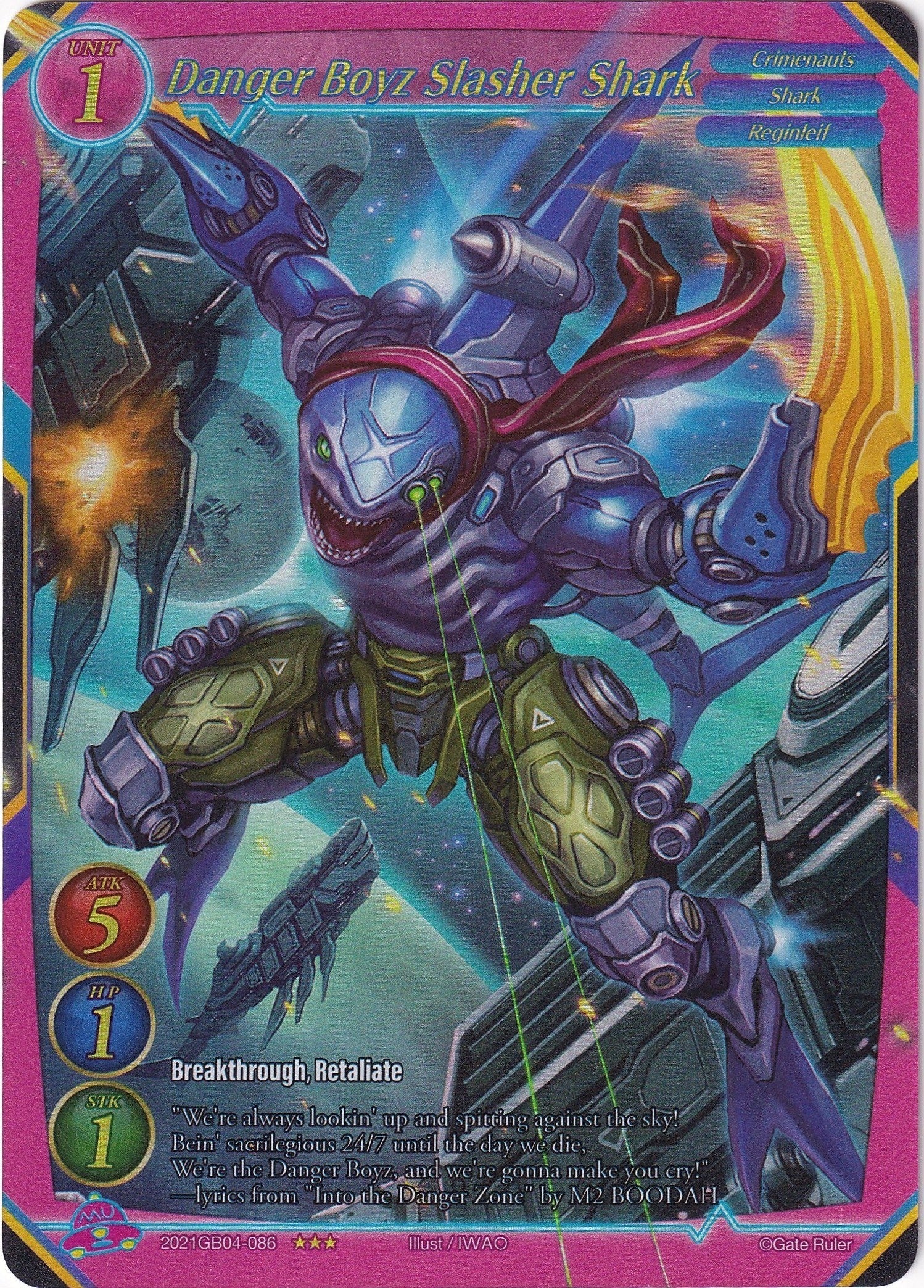 Danger Boyz Slasher Shark (Extended Art) (2021) - Gate Ruler Single