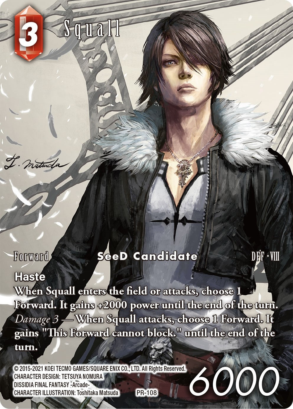 Squall - PR-108 (Full Art) (108) [DEC] - Final Fantasy TCG Single