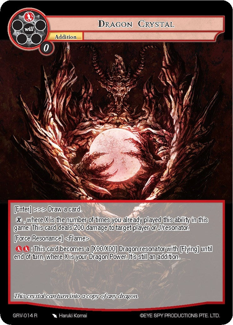 Dragon Crystal (14) [GRV] - Force of Will Single
