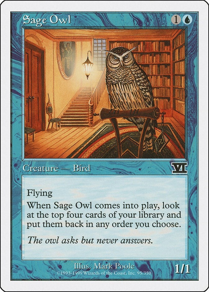 Sage Owl (95) [6ED] - MTG Single