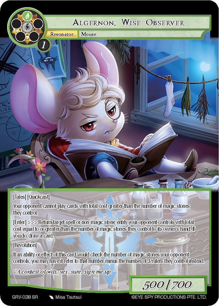 Algernon Wise Observer (38) [GRV] - Force of Will Single