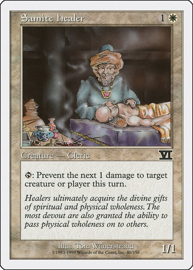Samite Healer (40) [6ED] - MTG Single