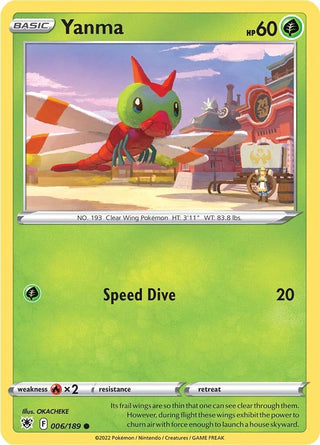 Image for Yanma (006/189) (SWSH10: Astral Radiance) - Pokemon