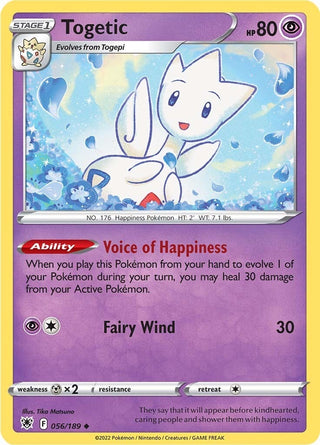 Image for Togetic (056/189) (SWSH10: Astral Radiance) - Pokemon