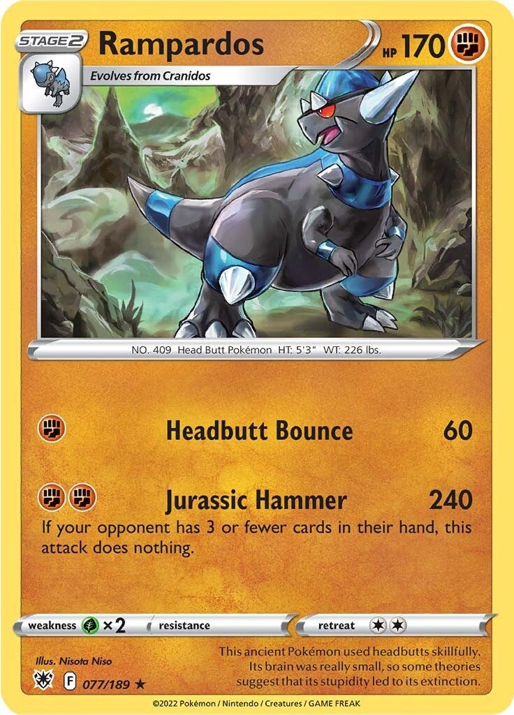 Image for Rampardos (077/189) (SWSH10: Astral Radiance) - Pokemon