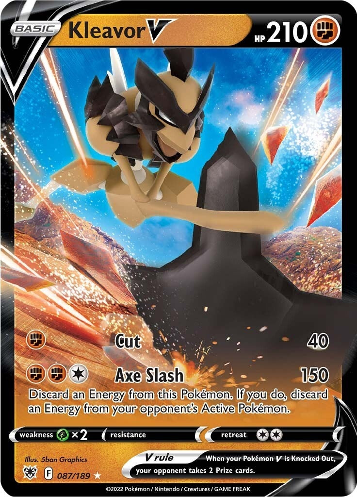 Image for Kleavor V (087/189) (SWSH10: Astral Radiance) - Pokemon