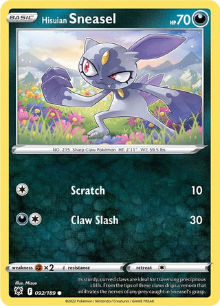 Hisuian Sneasel (092/189) (SWSH10)