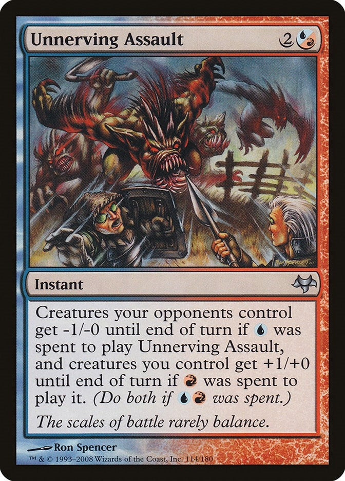 Unnerving Assault (114) [EVE] - MTG Single