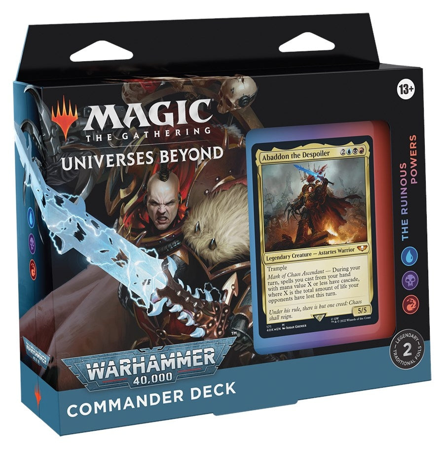 Universes Beyond: Warhammer 40,000 - The Ruinous Powers Commander Deck [40K] - MTG Sealed