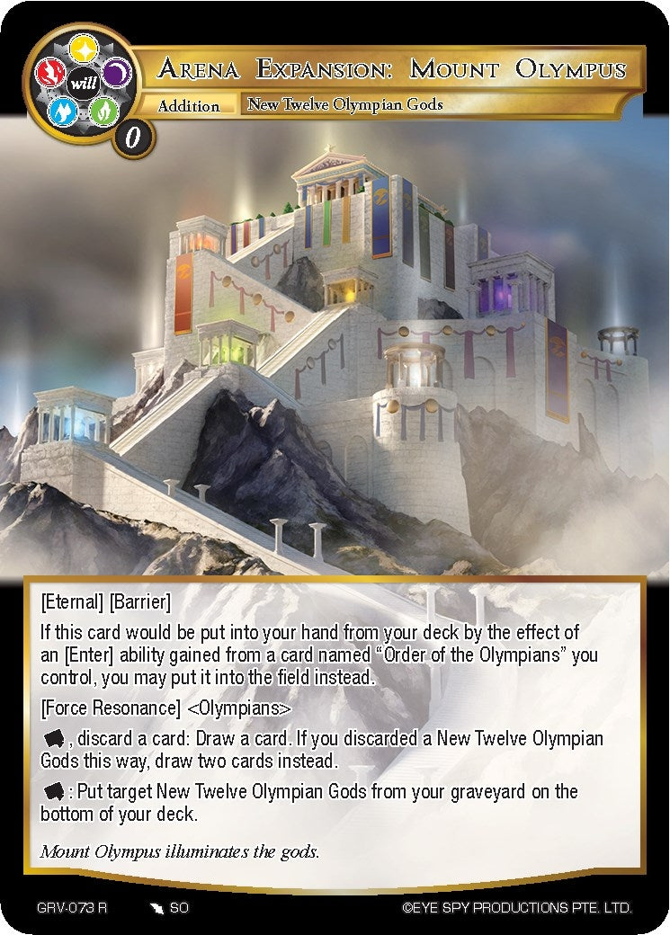 Arena Expansion: Mount Olympus (73) [GRV] - Force of Will Single