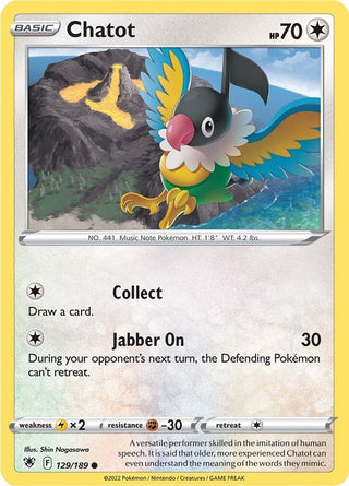 Chatot (129/189) (SWSH10)