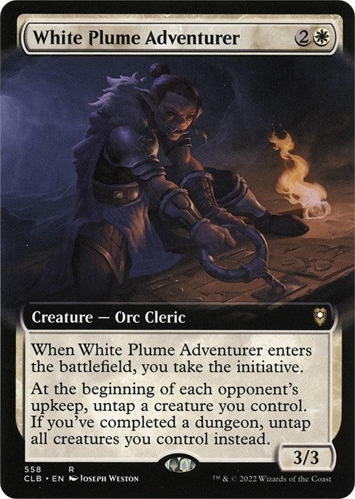 White Plume Adventurer (Extended Art) (558) [CLB] - MTG Single
