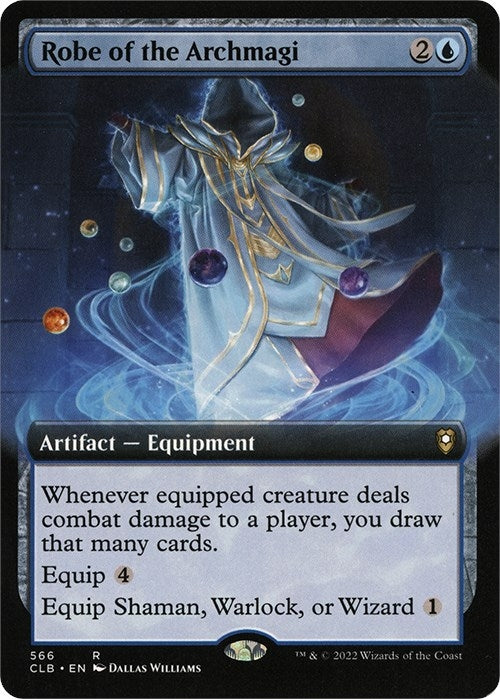 Robe of the Archmagi (Extended Art) (566) [CLB] - MTG Single