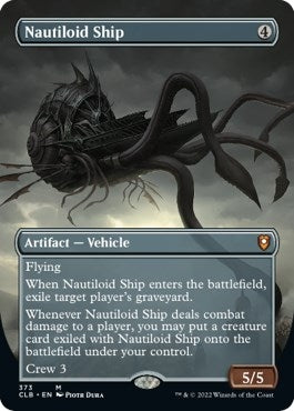 Nautiloid Ship (Borderless) (373) [CLB] - MTG Single