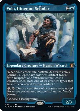 Volo Itinerant Scholar (Foil Etched) (491) [CLB] - MTG Single
