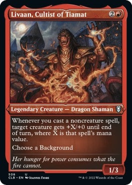 Livaan Cultist of Tiamat (Foil Etched) (508) [CLB] - MTG Single