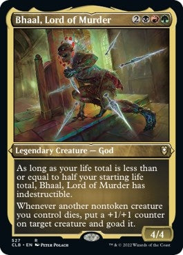 Bhaal Lord of Murder (Foil Etched) (527) [CLB] - MTG Single