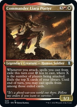 Commander Liara Portyr (Foil Etched) (529) [CLB] - MTG Single
