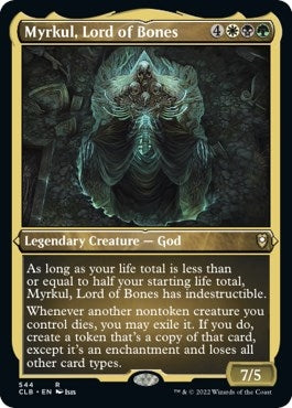Myrkul Lord of Bones (Foil Etched) (544) [CLB] - MTG Single