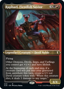 Raphael Fiendish Savior (Foil Etched) (549) [CLB] - MTG Single