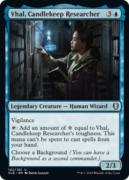 Vhal Candlekeep Researcher (102) [CLB] - MTG Single